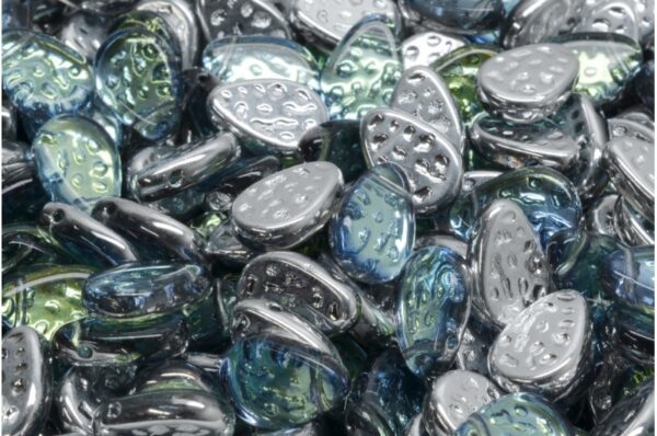 Flat Dotty Tear Drop Beads 9x11mm - Image 1
