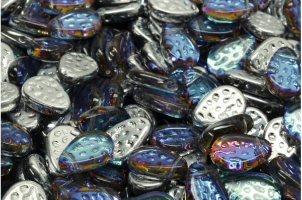 Flat Dotty Tear Drop Beads 9x11mm - Image 1