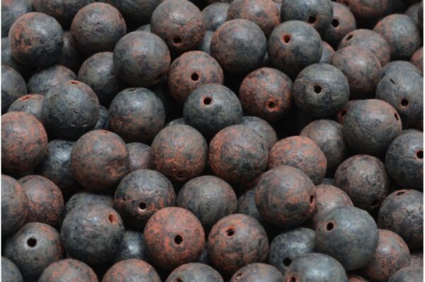 Round Druck Beads 8mm - Image 1