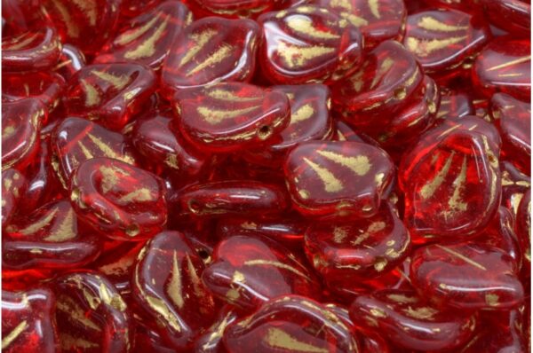 Peony Petal Beads 12x15mm - Image 1