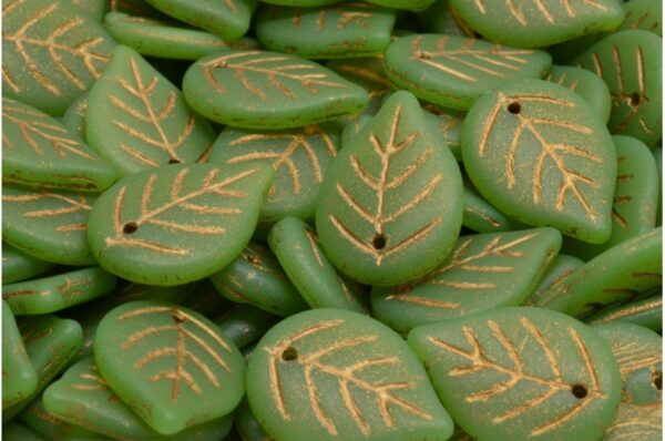 Apple Leaf Beads 18x13mm - Image 1