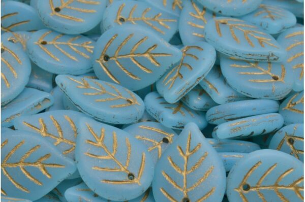 Apple Leaf Beads 18x13mm - Image 1