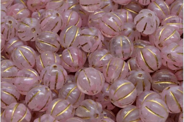 Melon Beads 8x8mm - Image 1
