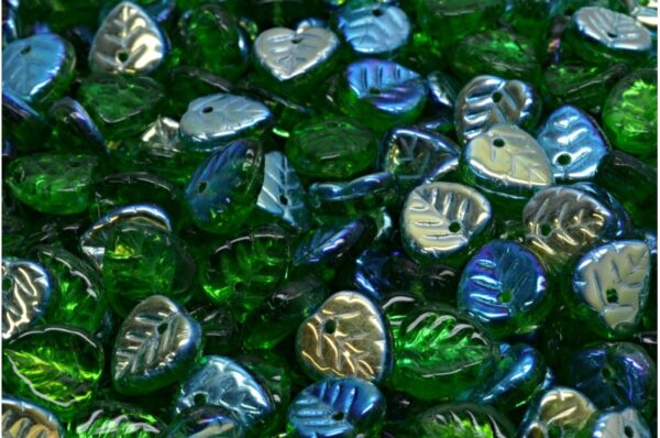 Birch Leaf Beads 9x9mm - Image 1