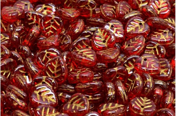 Birch Leaf Beads 9x9mm - Image 1