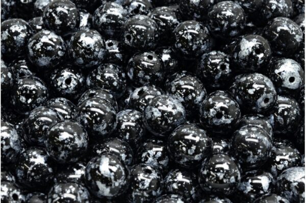 Round Druck Beads 8mm - Image 1