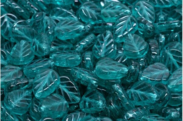 Mint Leaf Beads 10x8mm - Image 1