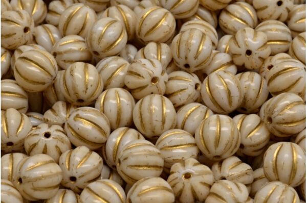Melon Beads 8x8mm - Image 1