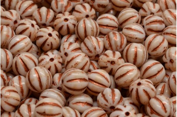 Melon Beads 8x8mm - Image 1