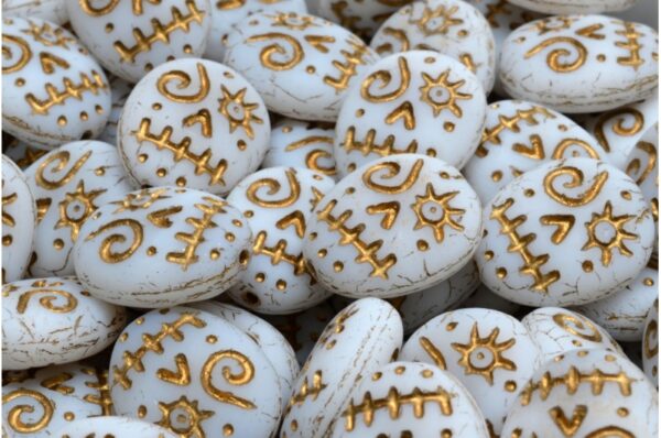 Woodoo Funny Face Beads 16x13mm - Image 1