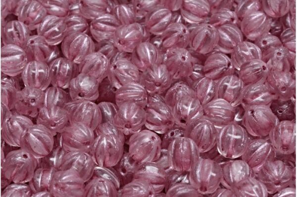 Melon Beads 6x6mm - Image 1