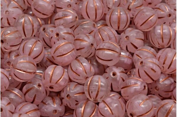 Melon Beads 8x8mm - Image 1