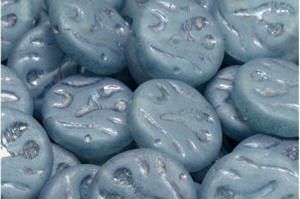 Flat Round Designed Beads 20x20mm - Image 1