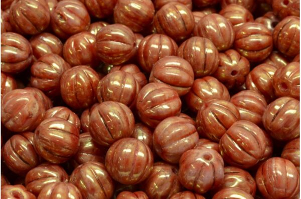 Melon Beads 8x8mm - Image 1