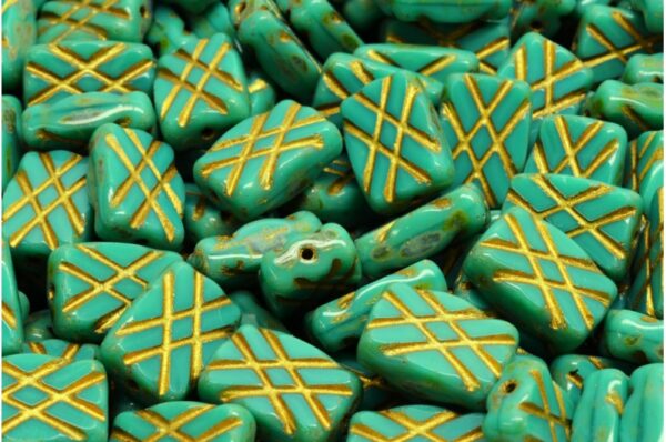 TCB Designed Rectangle Beads 12x8mm - Image 1