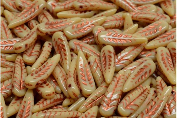 Bird Feather Beads 5x17mm - Image 1