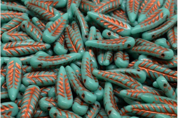 Bird Feather Beads 5x17mm - Image 1