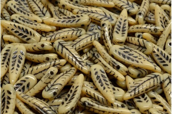 Bird Feather Beads 5x17mm - Image 1
