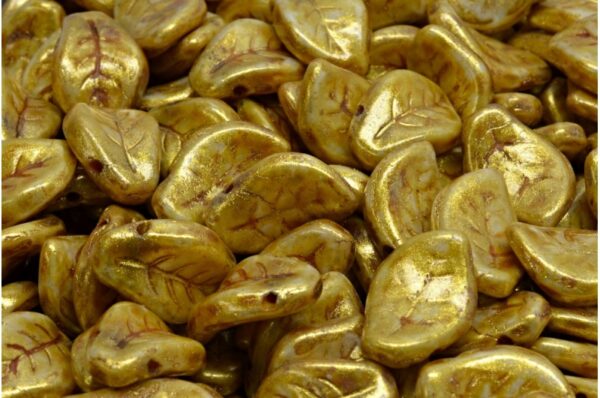 Wavy Leaf Beads 9x14mm - Image 1