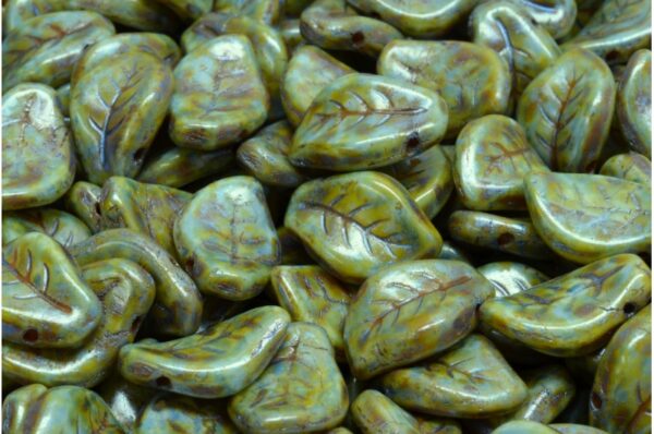 Wavy Leaf Beads 9x14mm - Image 1