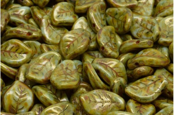 Wavy Leaf Beads 9x14mm - Image 1