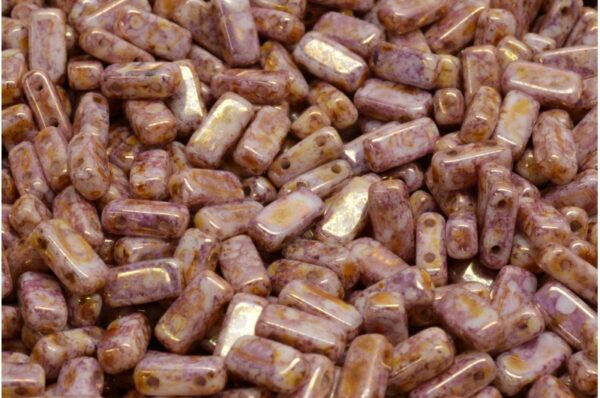 2 Hole Brick Beads 4x8mm - Image 1