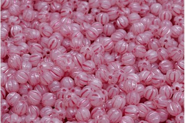 Melon Beads 4x4mm - Image 1