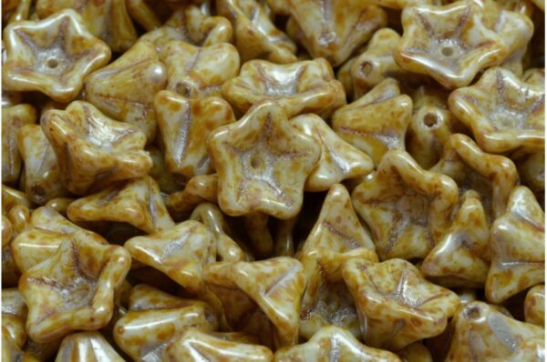 Petunia Flower Beads 8x13mm - Image 1