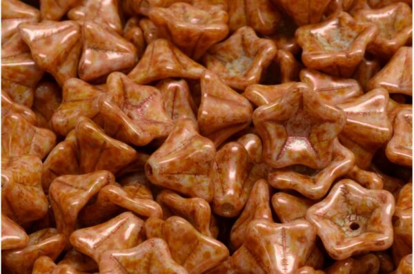 Petunia Flower Beads 8x13mm - Image 1