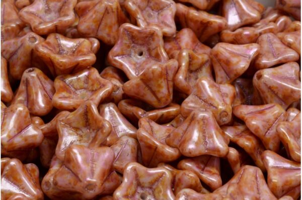 Petunia Flower Beads 8x13mm - Image 1