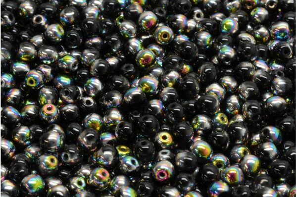 Round Druck Beads 4mm - Image 1