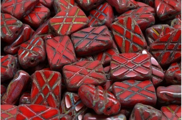 TCB Designed Rectangle Beads 12x8mm - Image 1