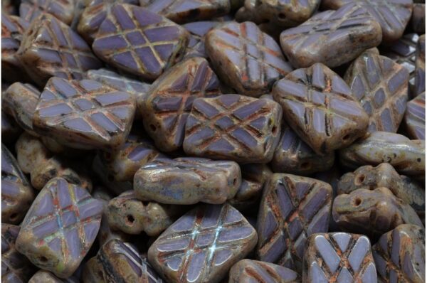 TCB Designed Rectangle Beads 12x8mm - Image 1