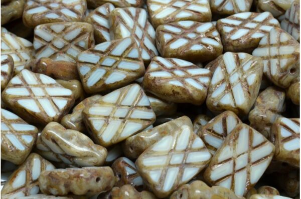 TCB Designed Rectangle Beads 12x8mm - Image 1