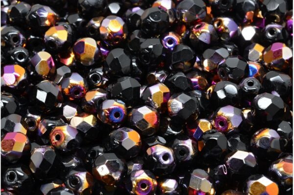Firepolished Round Beads 6mm - Image 1
