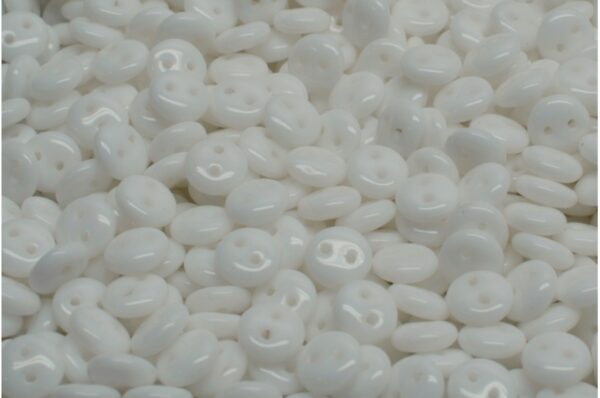 2 Hole Lentil Beads 6x6mm - Image 1
