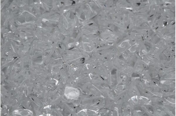 Flat Silky Beads - 2 Holes 6x6mm - Image 1