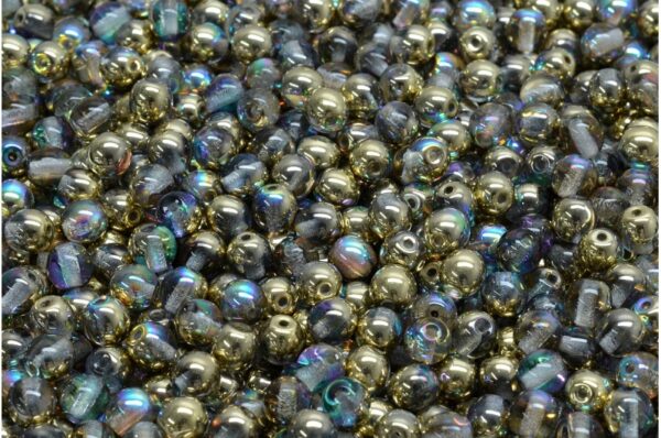 Round Druck Beads 4mm - Image 1