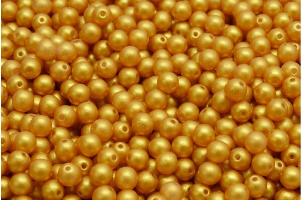 Round Druck Beads 4mm - Image 1