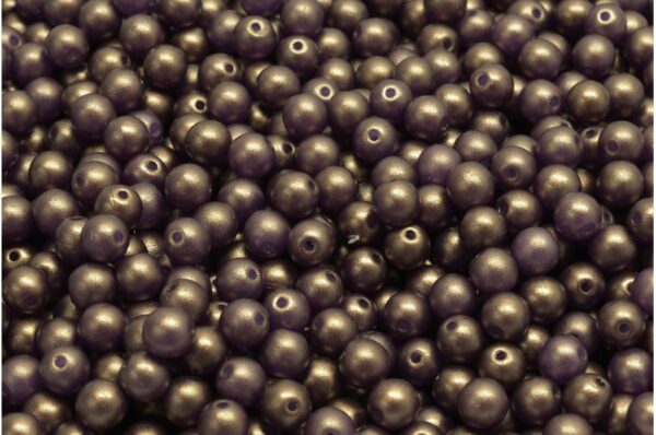 Round Druck Beads 4mm - Image 1