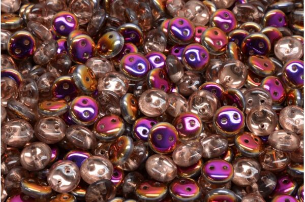 2 Hole Lentil Beads 6x6mm - Image 1