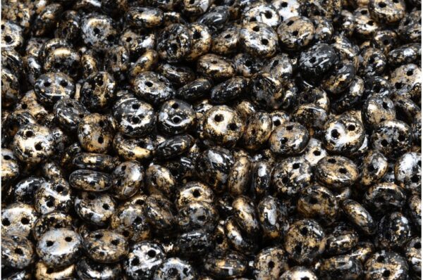 2 Hole Lentil Beads 6x6mm - Image 1