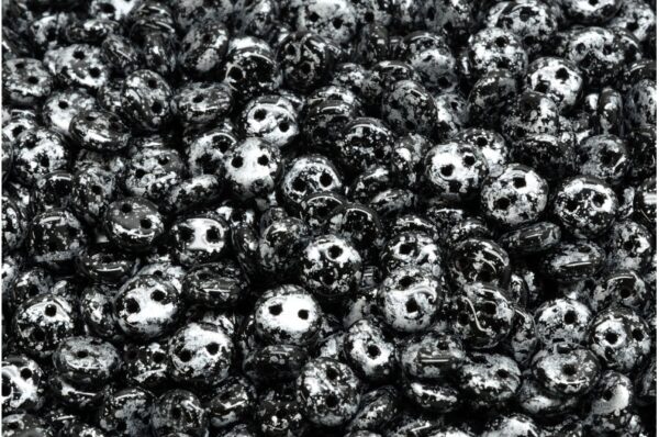 2 Hole Lentil Beads 6x6mm - Image 1