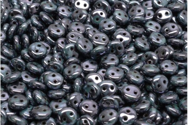 2 Hole Lentil Beads 6x6mm - Image 1