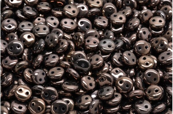 2 Hole Lentil Beads 6x6mm - Image 1