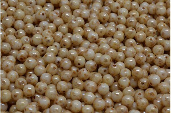 Round Druck Beads 4mm - Image 1