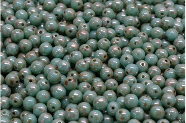 Round Druck Beads 4mm - Image 1