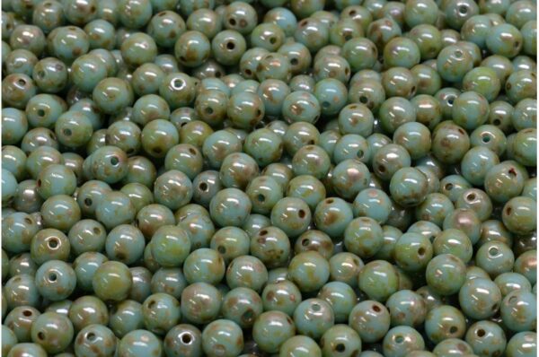 Round Druck Beads 4mm - Image 1