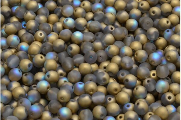 Round Druck Beads 4mm - Image 1