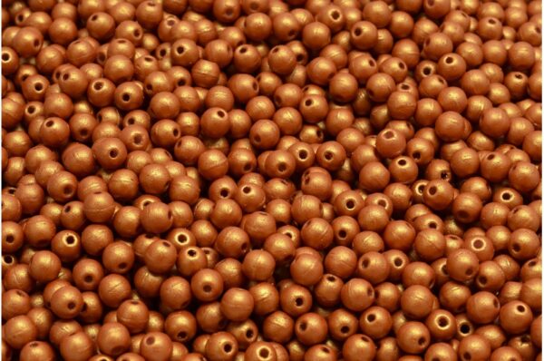 Round Druck Beads 3mm - Image 1